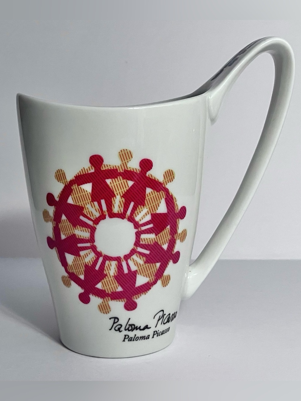PALOMA PICASSO Designed COFFEE MUG / 2003 Charity Drive / CELEBRITY ARTWORK